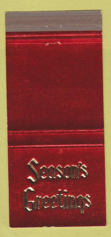 Matchbook Cover - Shaw Hotel San Francisco CA Christmas 30 Strike