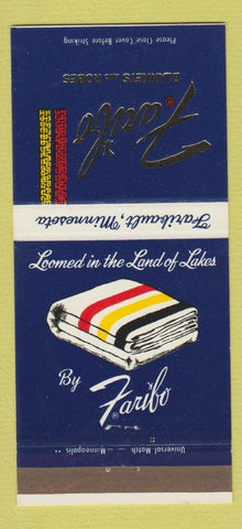 Matchbook Cover - Faribo Blankes Robes Faribault MN girlie 30 Strike