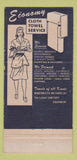 Matchbook Cover - Michigan Towel Supply Detroit Lansing MI 30 Strike