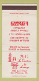 Matchbook Cover Nick's La Cantina Italian Des Plaines IL Girlie pizza 30 Strike