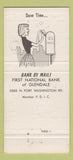 Matchbook Cover - First National Bank Glendale Milwaukee WI 30 Strike