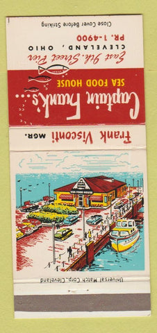 Matchbook Cover - Captain Frank's Seafood House Cleveland OH 30 Strike