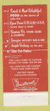 Matchbook Cover - Captain Frank's Seafood House Cleveland OH 30 Strike