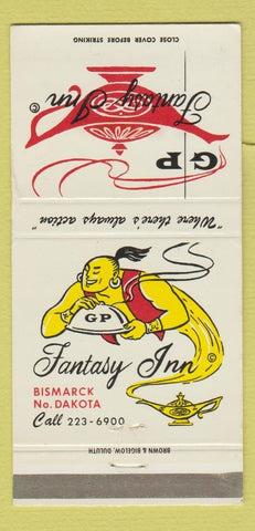 Matchbook Cover - GP Fantasy Inn Bismarck ND WEAR 30 Strike