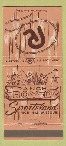 Matchbook Cover - Ranch Roy L High Hill MO 30 Strike