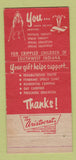 Matchbook Cover - Light Way for Crippled Children Southwest Indiana IN 30 Strike