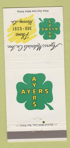 Matchbook Cover - Ayers Materials Harvey LA 30 Strike