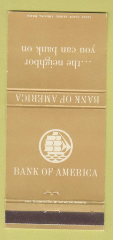 Matchbook Cover - Bank of America 30 Strike