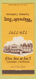 Matchbook Cover - Wayside Inn Carlsbad CA 30 Strike