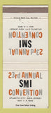 Matchbook Cover - SMI Convention Atlantic City NJ 1960 30 Strike