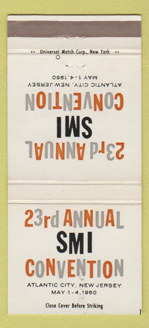 Matchbook Cover - SMI Convention Atlantic City NJ 1960 30 Strike