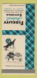 Matchbook Cover - Fidelity Federal Savings Glendale CA 30 Strike