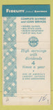 Matchbook Cover - Fidelity Federal Savings Glendale CA 30 Strike