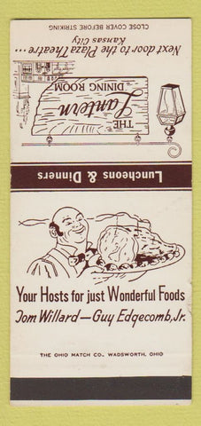 Matchbook Cover - Lantern Dining Room Kansas City MO SAMPLE WEAR 30 Strike