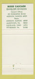 Matchbook Cover - Boise Cascade Envelopes Pittsburgh PA 30 Strike