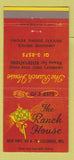 Matchbook Cover - The Ranch House Columbia MO 30 Strike