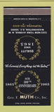 Matchbook Cover - Geo Muth Washington DC 1965 artist supply 30 Strike