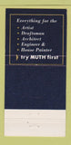 Matchbook Cover - Geo Muth Washington DC 1965 artist supply 30 Strike