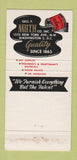 Matchbook Cover - Geo Muth Washington DC artist supply 30 Strike
