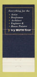 Matchbook Cover - Geo Muth Washington DC artist supply 1965 30 Strike