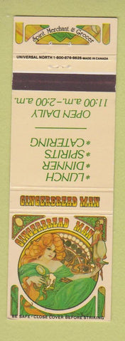 Matchbook Cover - Gingerbread Man Gettysburg Shippensburg Altoona PA girlie