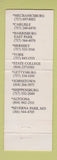 Matchbook Cover - Gingerbread Man Gettysburg Shippensburg Altoona PA girlie