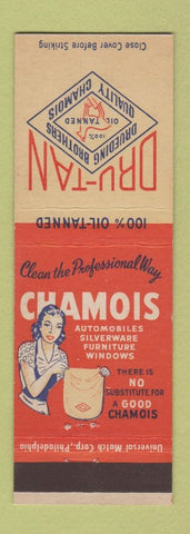 Matchbook Cover - Dru Tan Drueding Bros Chamois girlie