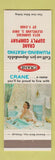 Matchbook Cover - Crane Plumbing Heating bathroom fixtures Cleveland OH girlie