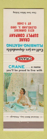 Matchbook Cover - Crane Plumbing Heating bathroom fixtures Cleveland OH girlie