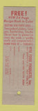 Matchbook Cover - Vita Party Snacks Herring Fillets girlie