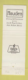 Matchbook Cover - Maude's Ann Arbor MI girlie restaurant