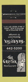 Matchbook Cover - The Grey Fox Restaurant Mayfield Heights OH girlie
