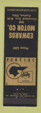 Matchbook Cover - Edwards Motors Canton OH Pontiac