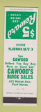 Matchbook Cover - Cawood's Buick Port Huron MI