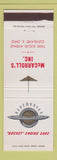 Matchbook Cover - McCarroll's Oldsmobile Cleveland OH