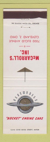 Matchbook Cover - McCarroll's Oldsmobile Cleveland OH