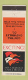 Matchbook Cover - Central Chevrolet Etowah TN 1966