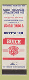 Matchbook Cover - Stone Buick Bedford OH C Lysaght