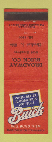 Matchbook Cover - Broadway Buick Cleveland OH