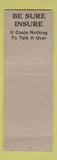 Matchbook Cover - Whitney Insurance Agency Atlantic IA low phone #