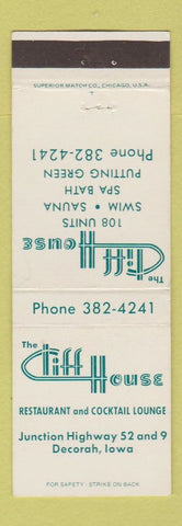 Matchbook Cover - The Cliff House Decorah IA restaurant motel