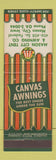 Matchbook Cover - Mason City Tent & Awning Mason City IA