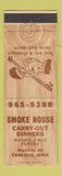 Matchbook Cover - Smoke House Restaurant Carlisle IA