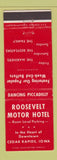 Matchbook Cover - Roosevelt Motor Hotel Cedar Rapids IA