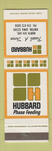 Matchbook Cover - Hubbard Seed Russell Thoren Vinton IA