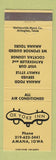 Matchbook Cover - Ox Yoke Inn Amana IA yellow