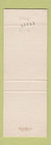 Matchbook Cover - Ox Yoke Inn Amana IA yellow