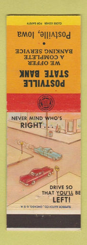 Matchbook Cover - Postville State Bank IA