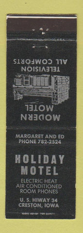 Matchbook Cover - Holiday Motel Creston IA