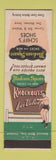 Matchbook Cover - Madison Square Men's Shoes Schiff's Des Moines IA boxing